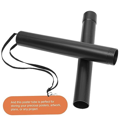 Telescoping Poster Tube Portable Storage for Art Drawings and and Water-resistant Design for Outdoor Transport and Artwork Protection Style