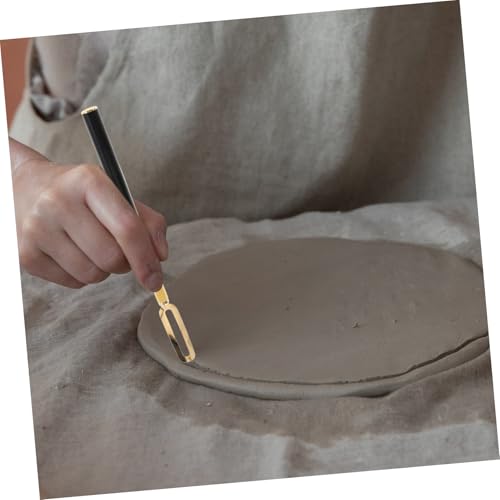 DOITOOL 1 Set Ergonomic Clay Sculpting Tool with Replaceable Blades for Pottery Plaster and Art Projects Multiuse Spatula for Trimming Scraping and Texturing