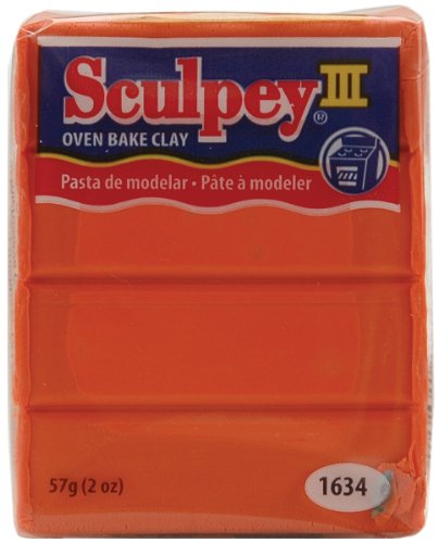 Sculpey Iii Polymer Clay 2oz-Just Orange - color: Orange