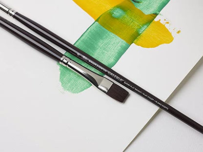 Winsor & Newton Galeria Acrylic Brush Pack, Short Handle, 3 Pack - style: 3 Pack - Short Handle