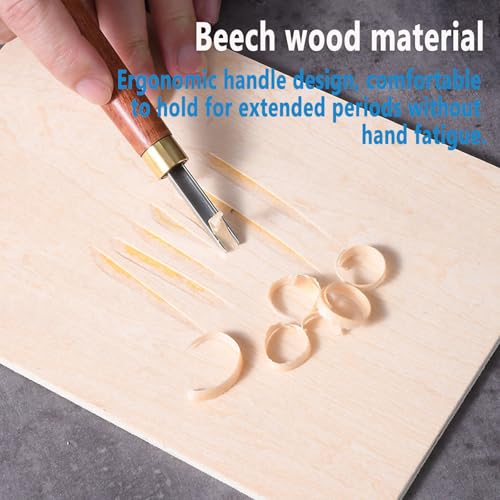 Professal 6-Piece Woodcut Printmaking Knife Set - Ergonomic Carving Tools for Woodblock Art, Comfortable Grip Relief Printing Chisels, Perfect for Artists and Crafters