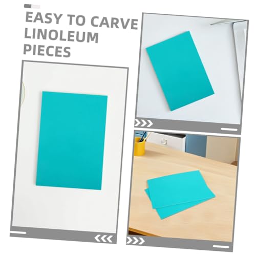 Housoutil 2pcs Printmaking Engraving Board Linoleum Carving Blocks Handcraft Plate Carving Block Sheet Engraving Material for DIY Art - size: 21.00X15.00X0.30CM