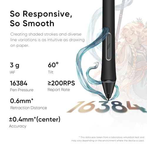 XPPen 16K Artist 15.6 Pro V2 Drawing Tablet with Screen | Full-Laminated Anti-Glare Glass, Adjustable Stand, 8 Shortcut Keys, for PC/Mac/Linux/Android - size: 15.6 inch