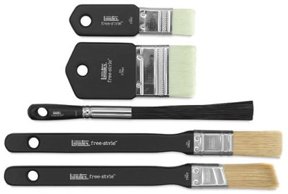 Liquitex Professional Freestyle Large Scale Brush 5-Piece Set - size: Set, style: 5 - Piece Set