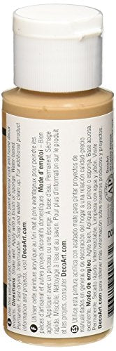 DecoArt Crafter's Acrylic Paint, 2-Ounce, Soft Suede - color: Soft Suede, size: 2 Fl Oz (Pack of 1)