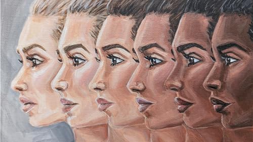 FASTONE Acrylic Skin Tone Paint Set - 6 Pack Pro Premades