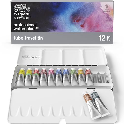 Winsor & Newton Professional Watercolor Paint Set, Lightweight Sketchers' Box, 12 x 5ml Tubes - style: Lightweight Sketchers' Box 12 x 5ml Tubes