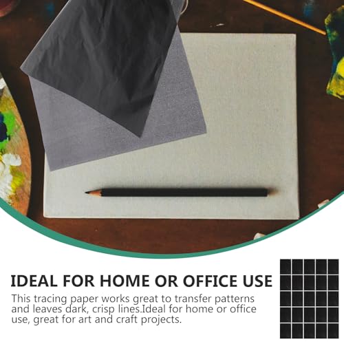 NIYANGLE Graphite Transfer Carbon Paper 25 Sheets 23x33cm Black Single-Sided Tracing Copy Sheets for Artists and DIY Crafts