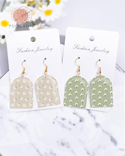 Puocaon Flowers Clay Transfer Paper - 18 Pcs Small Flowers Polymer Clay Transfer Sheets for Jewelry Earrings Making - color: small flower