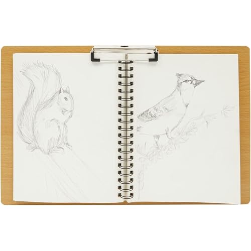 Extra Large Wooden Clipboards, 11 x 17.3 – Horizontal Wood Lap Boards with Clip for Drawing, Sketching, and Writing, 3mm Thick, Ideal for Artists, Students, and Office Use - 3 Pack