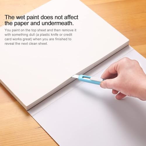 ArtBeek Watercolor Paper Block, Watercolor Block 100% Cotton 140g/300GSM (9X12 Cold Press)