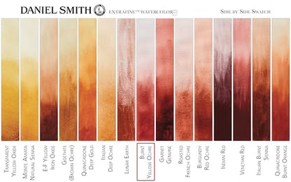 DANIEL SMITH Extra Fine Watercolor 15ml Paint Tube, Burnt Yellow Ochre - color: Burnt Yellow Ochre