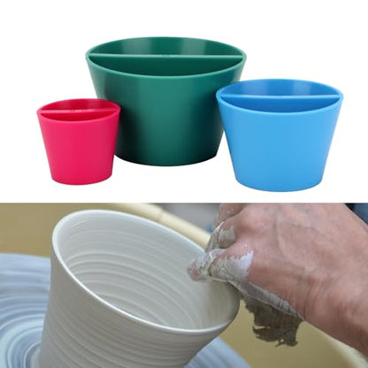3 Sizes Rim Cone Pottery Tools with 10PCS Chamois Cloth, Pottery Rim Cone Shaper Pottery Tools for Fixing Rim, Pottery Circular Shaping Clay Tools Supplies for Sculpting Fixing Rim Mug Bowl Ceramic