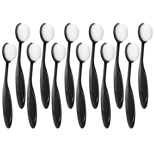 12 Pack Ink Blending Brushes for Crafting Stencil Blender Brushes, Ink Blending Tool for Stamping Scrapbooking, Card Making Blenders for Crafter (Size 4, Black Handles) - color: 12 Black Color