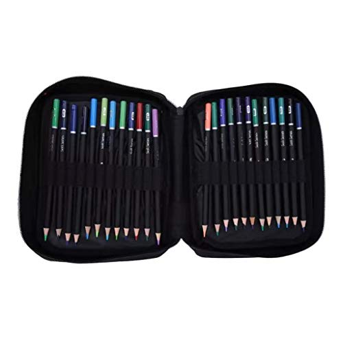 72 Pcs Professional Oil Colored Pencils Set Artist Painting Sketching Drawing
