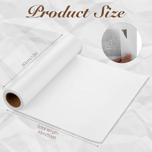 Tracing Paper Roll 12in x 50yd, White Trace Paper Pattern Paper Translucent Tracing Paper for Sewing, Drawing, Sketching, Gift Wrapping - size: 12in x 50yd