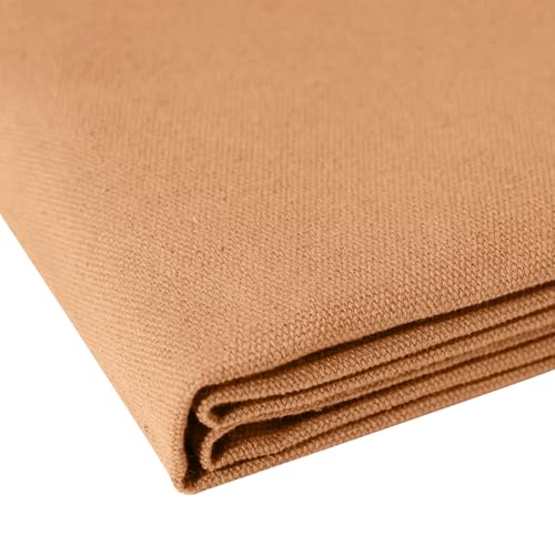 10oz Heavy Duty Cotton Canvas Fabric 60" x 80", Thick Cotton Duck Cloth for Painting, Sewing, Crafts, Tote Bags, Embroidery, Home Decor, Drop Cloth (Tan) - color: Tan, size: 60" x 80"