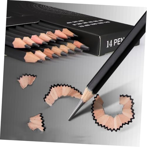 14pcs Graphite Drawing Pencils Set Extra Hard to Very Soft Professional Sketching Pencils for Artists and Students, Multi-hardness Shading and Sketch Art Supplies for School