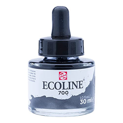 Ecoline Liquid Watercolour Bottle 30 ml Black 700 (11257001) - color: Black