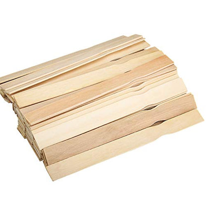 ZOENHOU 200 PCS 12 Inch Paint Sticks, Premium Wooden Paint Stir Waxing Sticks for Crafts Crafting Resin Craft Wood Crafts Paddle Hobby Projects Garden Marker - size: 200PCS 12 Inch