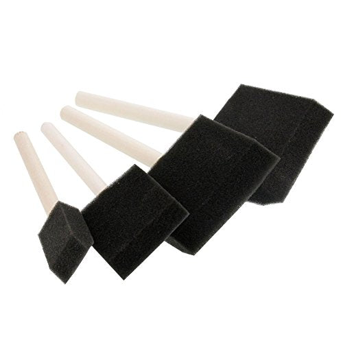 20-Piece Disposable Foam Brush Set,Lightweight Foam Sponge Paint Brushes Set Durable and Great for Acrylics Gel Stains Varnishes Crafts Art (20pack Variety Sizes) - color: 20pack Variety Sizes