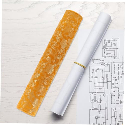 KOCKSHION Telescoping Poster Tube 13.93In Extendable Drafting Storage Case for Artwork Scrolls Calligraphy Paintings Carrying