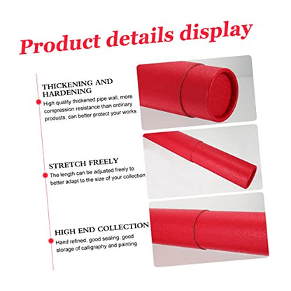 NUOBESTY Telescoping Artwork Storage Tube Expandable Cylinder to Protect Rolled Papers Art Scroll Tubes for Pictures