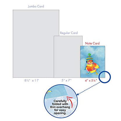 The Best Card Company Assorted Blank Greeting Card Box Set - Incl. 20 Cards + Envelopes - 10 Unique Designs - refined for Thank Yous, Invitations, More - Funny Farm AM6563OCB-B2x10 - style: Funny Farm