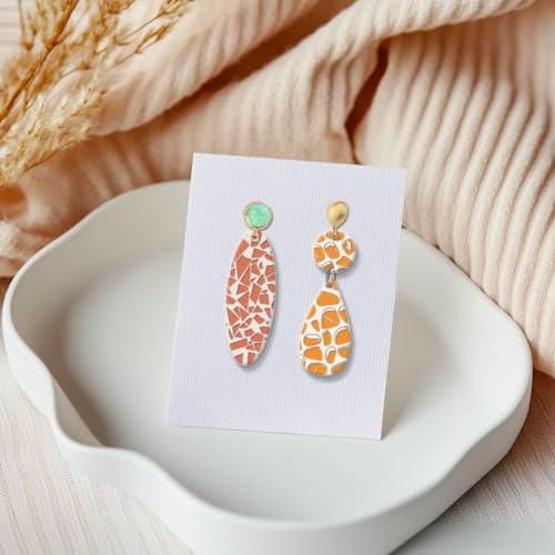 CHGCRAFT Tile Pattern Polymer Clay Texture Sheets Pebble Texture Silicone Clay Texture Stamp Clay Modeling Pattern Pad Texture Sheets for Earrings Jewelry Making - style: Pebble