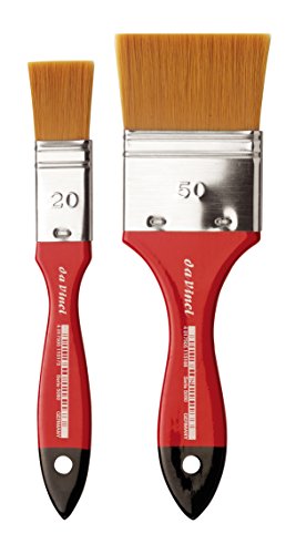 da Vinci Watercolor Series 5080 CosmoTop Spin Wash Brush Set, Synthetic, Size 50 Wash Brush with a Free #20 Included (5357) - style: 2 pack 5080 Wash