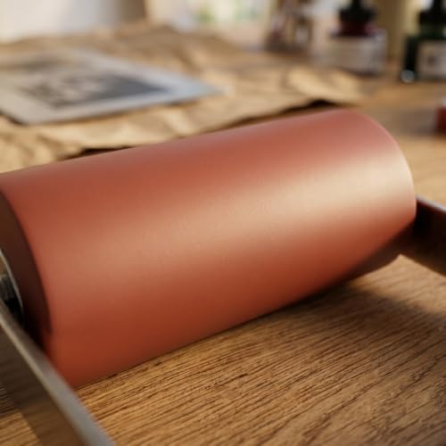 Anu Limen Soft Rubber Brayer High-Elasticity Roller for Printmaking, Scrapbooking & Art Crafts, Even Ink Application, Non-Slip Handle(5cm) - size: 5cm
