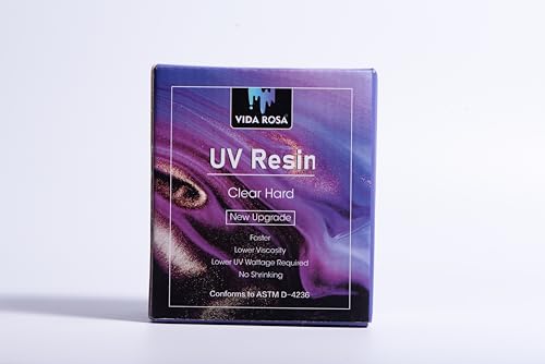 VIDA ROSA 200g UV Resin Kit with Upgraded UV Light 24W,Silicone Stir Rod, Measuring Cup and Silicone Pad-Ultraviolet Epoxy Resin Hard,UV Resin Starter Jewelry Making Kit for Craft Beginner - size: 200g UV Resin kit