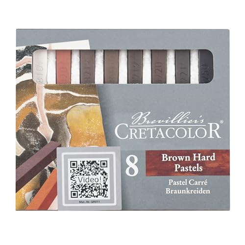 Cretacolor Hard Pastel Set, Gray - color: Sanguine Brown