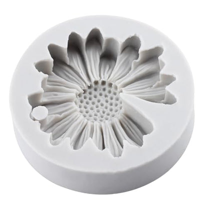 Daisy Flower Polymer Clay Mold Daisy Silicone Molds Chrysanthemum Flower Mold for DIY Crafts Jewelry Making Epoxy Resin Casting Air Dry Clay Plaste - color: Style F