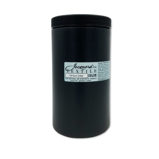Jacquard Textile Color Burnt Umber - Permanent Fabric Paint for Clothes, Furniture Upholstery, Shoes or Tote Bags – Indoor & Outdoor 32 Oz Jar, Upholstery - color: Burnt Umber, size: 32 Fl Oz (Pack of 1)