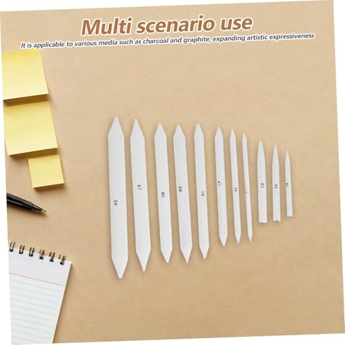 Homoyoyo Blending Stumps and Tortillions Set and Pencil Extension Tool 33pcs with Sandpaper Pencil Sharpener Versatile Media Compatibility and Precision Tools Combination for Outdoor