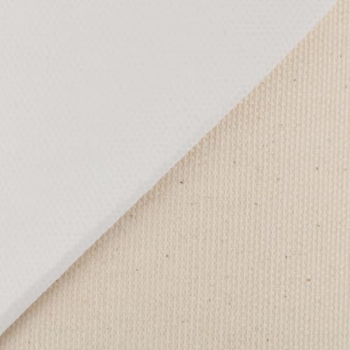 Paramount All Media Double-Primed White Canvas Roll 72" x6 Yard - Unbleached 100% Cotton, Acid-Free Acrylic Primer, 11 oz Primed Weight, Medium-Tooth Surface - Perfect for Oil, Acrylic, Alkyd Paints
