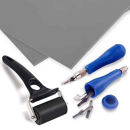 Falling in Art Linoleum Block kit with Rubber Roller Brayer