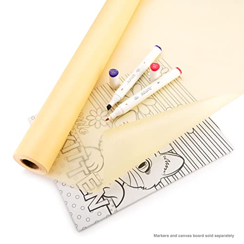 Bee Paper 12" x 50 yds Sketch and Trace Roll, Canary - color: Canary, size: 12-inch x 50-yard Roll