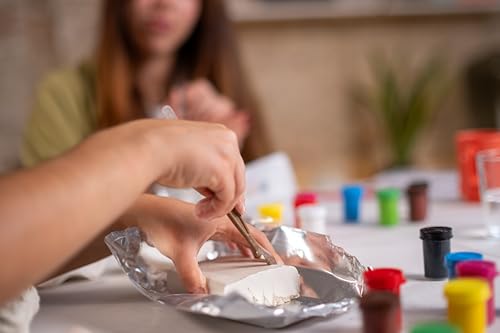 Jovi - Air Dry Clay Set, 5 White and 2 Terracotta 1.1 lb Bars + 20 Tools | Total 7.7 lb Clay + Plastic Container, Easy to Store and Carry, Pottery Supplies