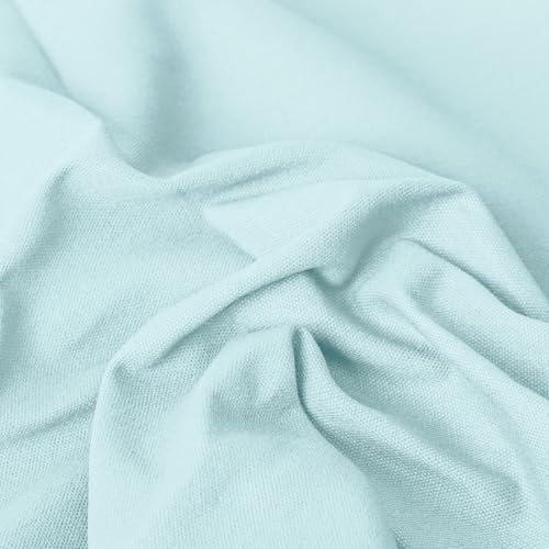 Cotton Canvas Fabric by The Yard, Thick Canvas Fabric,280GSM, DIY Suitable for Sewing, Bag, Crafts, Tableclothes, Home Decor (Sky Blue, 36 inches(1 Yard)) - color: Sky Blue, size: 36 inches(1 yard)