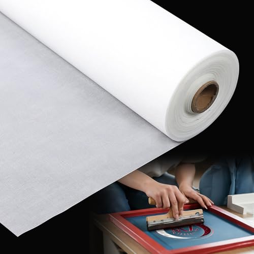 OTGMGCB 1.27m x 2m Silk Screen Mesh, Professional Screen Printing Screens, High-Definition Mesh Stencil for T-Shirt, Paper & Fabric Printing (100mesh/39T)
