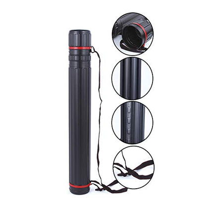 Diameter Telescoping Document and Poster Storage Poster Document Storage Tube Transit Tube w/Nylon Carrying Strap (1 Pack) (6.5cm *（45c-72cm）)