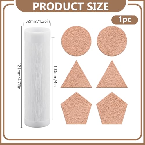 DELORIGIN Clay Texture Roller, Polymer Clay Roller Texture Roller 4.76" Texture Model Cutters Polymer Like Texture Sheets Accessories for Jewelry Making Earrings Necklaces Bracelets DIY Craft - color: Brushed