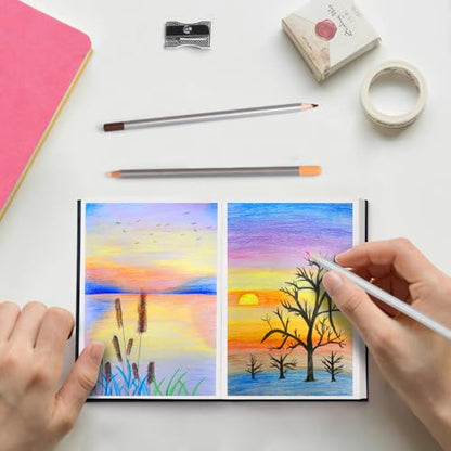 E-WEICHEN Mixed Media Sketch Pad, 4 x 6 inches 125 GSM (100 Sheets/200 Pages) Sketchbook for Drawing, Hardcover Mix Media Art Sketchbook for Wet and Dry Media,Painting,Drawing. 4X6 - color: 6x4in-Black