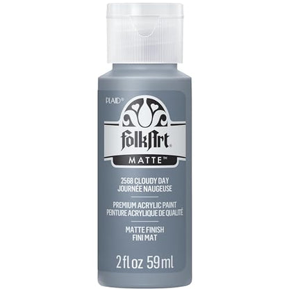 FolkArt 2568 Acrylic Paint, Cloudy Day 2 oz - color: Cloudy Day, size: 2 Fl Oz (Pack of 1)