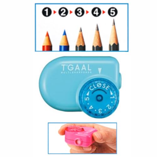 KUTSUWA STAD T'GAAL Angle Adjustable Pencil Sharpener (RS036PU) | Translucent Purple, 1 ea. - color: Translucent Purple