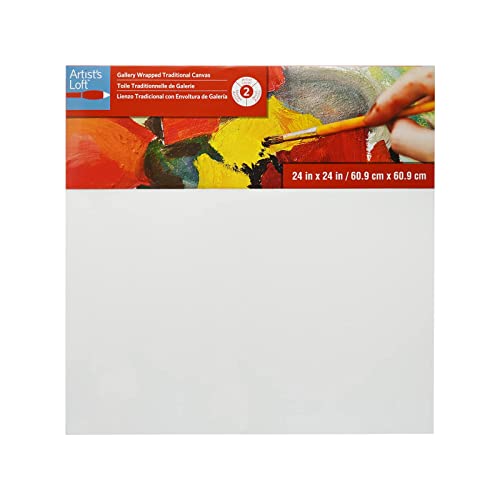 Artist's Loft Level 2 Gallery Wrapped Traditional Canvas, 12 Pack - size: 24 x 24