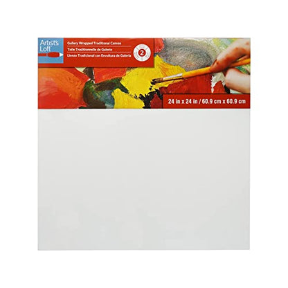 Artist's Loft Level 2 Gallery Wrapped Traditional Canvas, 12 Pack - size: 24 x 24