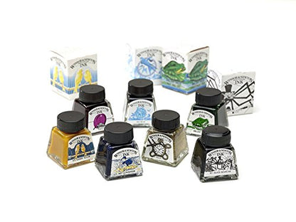 Winsor & Newton Drawing Ink, 30ml Bottle, Silver - color: Silver, style: 30ml Bottle